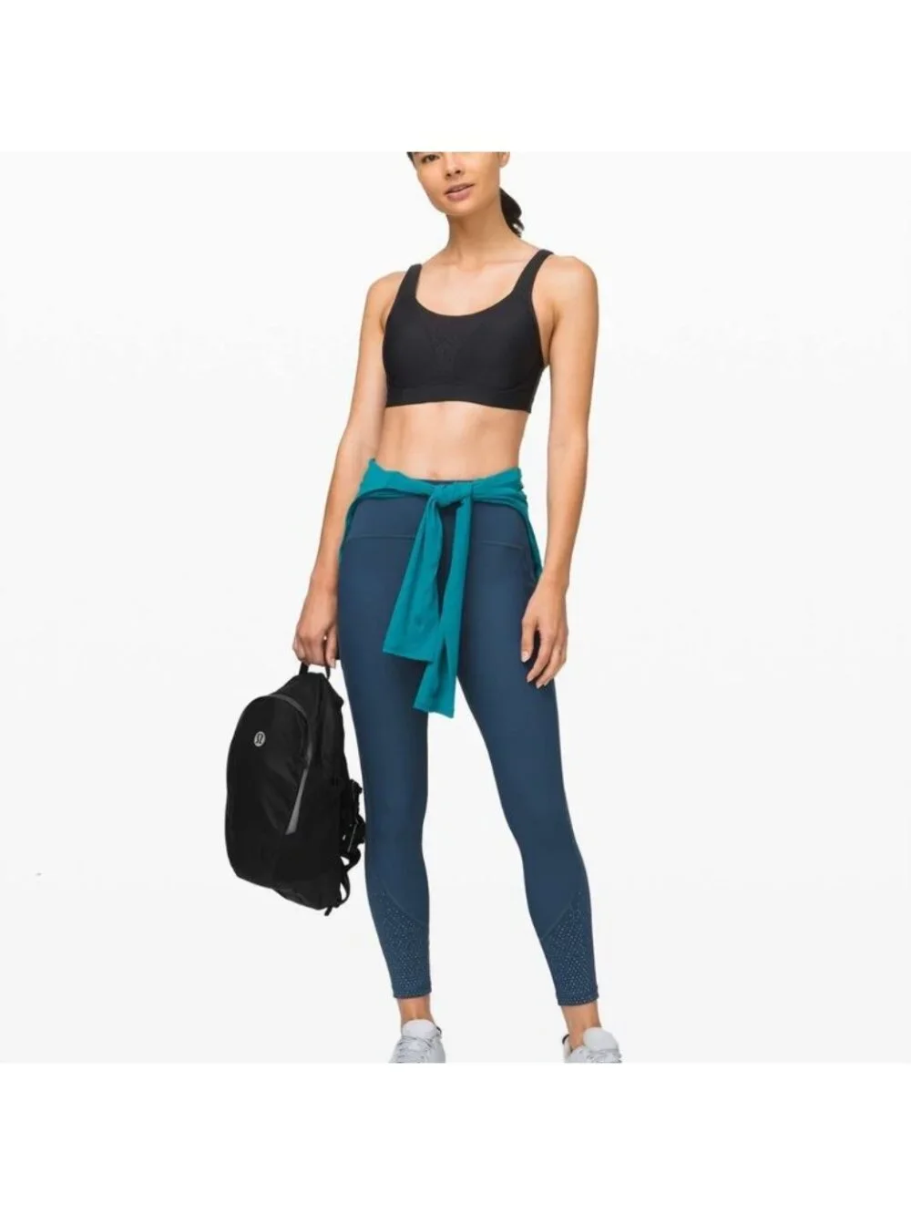 Run Times Bra High Support, B–G Cups Black